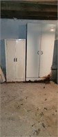 2 Metal Storage Cabinets and Contents