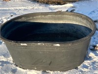 110 gallon plastic tub or trough