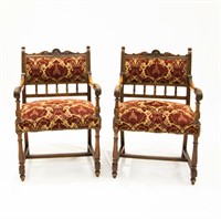 Furniture Lot of 2 French Provincial Chairs