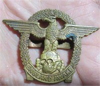 WWII England Awake Anti-War Rally Badge OLD