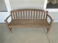 Exterior teakwood bench - 5' long