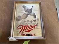 Miller High Life Pheasant Beer Sign Mirror