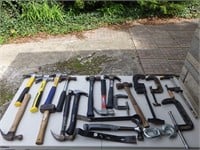 Large Hammer & Clamp Lot