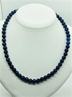 Sterling Silver Lapis Lazuli Necklace (weight