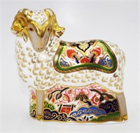 Royal Crown Derby Imari Ram paperweight