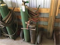 Acetylene torch kit with cart. Tanks go with but