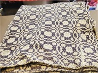 Woven coverlet by Clinch valley mills, 9 x 6