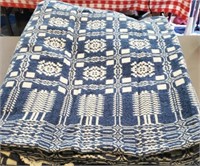 Woven coverlet by Clinch valley mills, approx