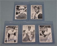 (5) 1969 Topps Deckle Hall of Famer Baseball Cards