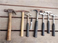 Lot of 7 hammers