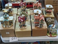 Lot of Ceramic Christmas Houses