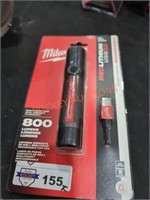 Milwaukee red lithium USB 3 800 lumens flashlight