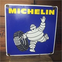 Original enamel Michelin sign, approx