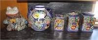 PAINTED - CANISTERS, POT, FROG POT