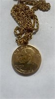 Eisenhower Dollar necklace