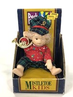 Vintage Mistletoe Kids doll in box