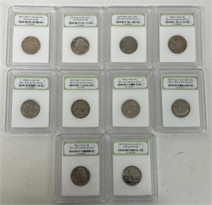 (10) GRADED COINS