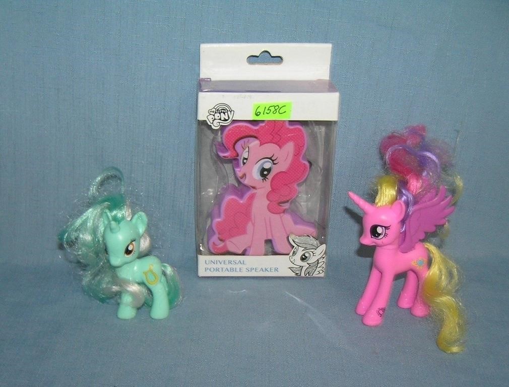 Group of My Little Pony toys