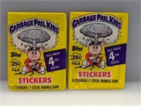 2 Packs1986 Topps GPK Garbage Pail Kids Series 4