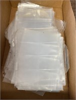 A box lot of Plastic sleeves/ Shipping