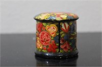 A Vintage Indian Lacquer Trinket Box