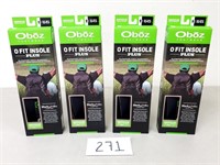 4 New Oboz O Fit Insoles - Men's Size 11.5-12.5