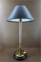 Black Shade Vintage Brass Table Lamp