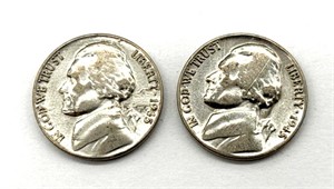 1945-P Jefferson Nickels