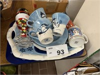 SNOWMAN DISHES LOT