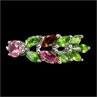 Marquise Tourmaline Chrome Diopside Gemstone 925 S