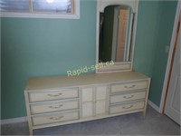 Basic-Witz Vintage Dresser with Mirror