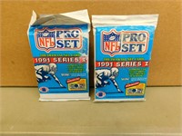 2 - 1991 Proset Football Packs