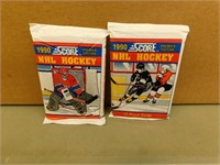 2-1990 Score Hockey packs