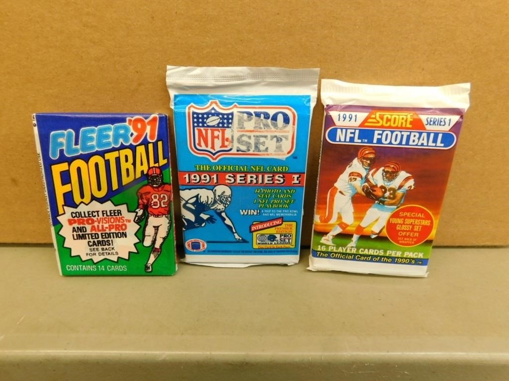 3-1991 Football Packs