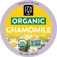 Opened- FGO Organic Chamomile Herbal Tea K-Cup Pod