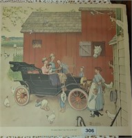 Normal Rockwell print "Boss of the Road"