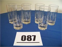 6 Etched Glasses