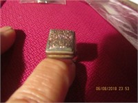 925 Marked Ring w/Pink Stone 6.7 gr. w/Stone