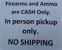 Ammo Info Pick Up Only NO SHIPPING