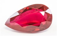 25.90ct Pear Cut Red Natural Ruby GGL