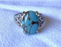 Turquoise Solitaire Ring