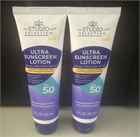 2ct Studio Selection SPF50 Ultra Sunscreen Lotion