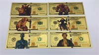 Marvel Superhero Collectible Gold Bills