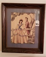 Framed Art Courting Couple