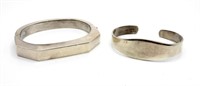 Vintage Sterling Bangle & Cuff Bracelet Set