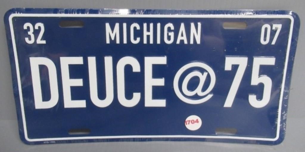 Michigan Duce @ 75 Plate.