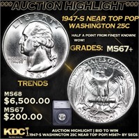 ***Auction Highlight*** 1947-s Washington Quarter