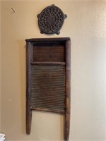 Cast Iron Trivit 6"  & Washboard 17 x 8"