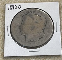 1892-O Morgan Silver Dollar