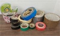 Assorted used tape. Not full rolls